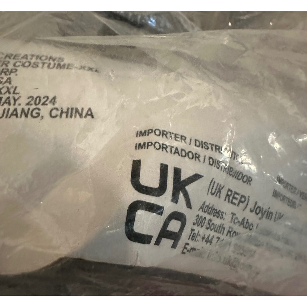 Joyin Reaper Costume Girl XXL 14-16 Gray Spooky Hooded Dress Glow Accessories - Picture 7 of 16